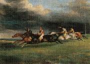 Theodore Gericault Epsom Derby oil